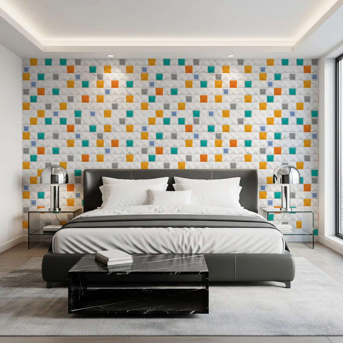 Luxury Gold Geometric Marble Wallpaper Wallpaper⁠