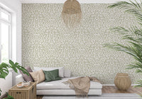 Minimalist Sage Brushstroke Lines Wallpaper⁠