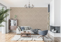 Organic Mocha Brushstroke Pattern Wallpaper⁠