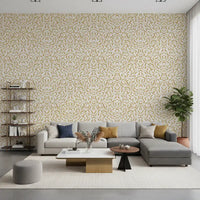 Golden Organic Brushstrokes Wallpaper⁠