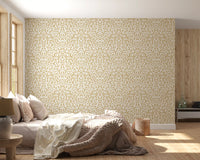 Golden Organic Brushstrokes Wallpaper⁠