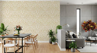 Golden Organic Brushstrokes Wallpaper⁠