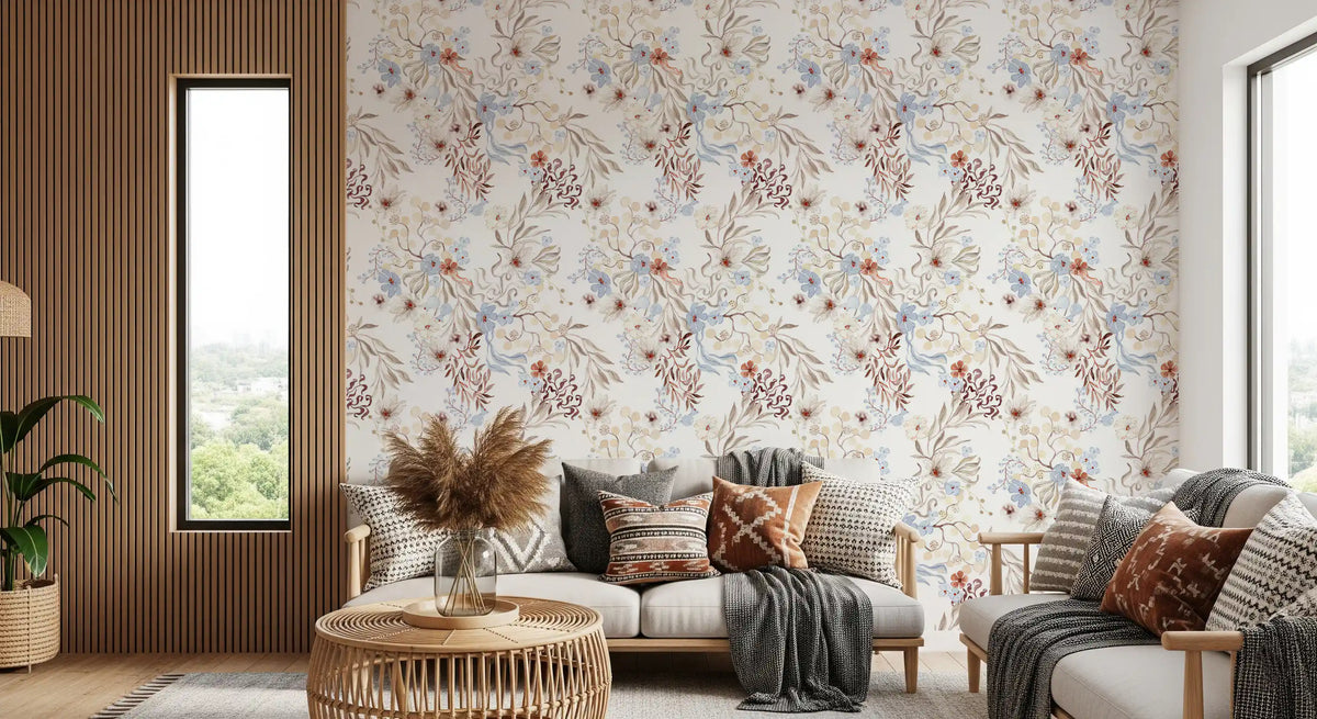 Ethereal Botanical Field Wallpaper⁠