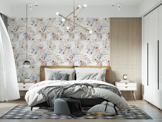 Ethereal Botanical Field Wallpaper⁠