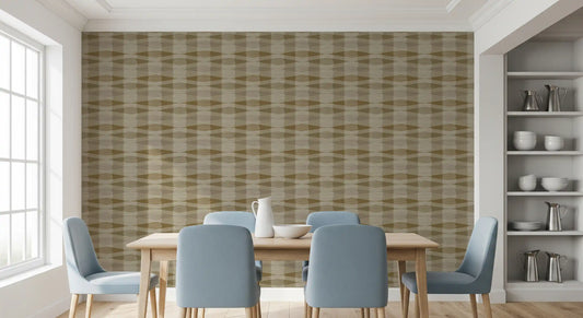 Earth Tone Geometric Rhythm Wallpaper⁠