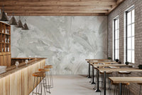 Soft Grey Tropical Botanical Wall Mural Wall Mural