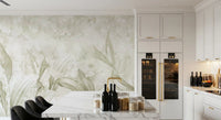 Soft Natural Cream Botanical Wall Mural Wall Mural