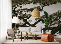 Ancient Canopy Silhouette Wall Mural