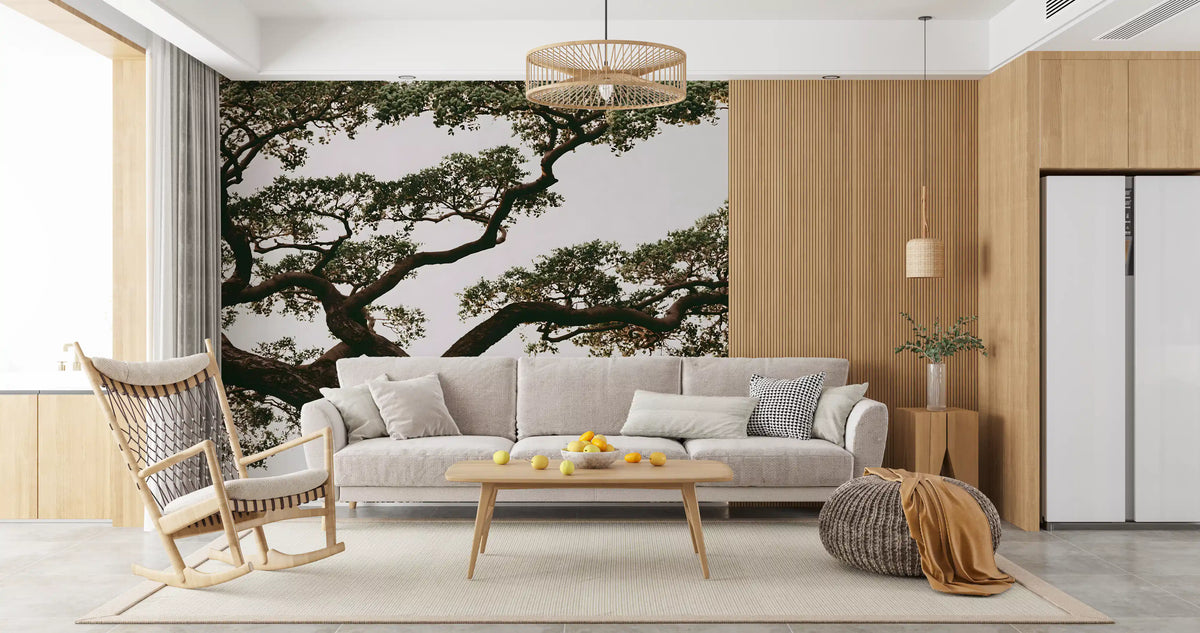Ancient Canopy Silhouette Wall Mural