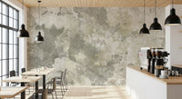 Ginkgo Biloba Leaves Muted Grey Wall Mural Wall Mural