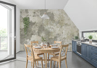 Ginkgo Biloba Leaves Muted Grey Wall Mural Wall Mural