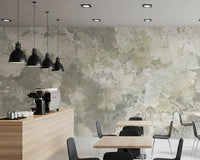 Ginkgo Biloba Leaves Muted Grey Wall Mural Wall Mural