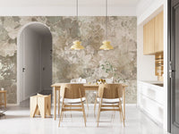 Warm Sand Golden Ginkgo Leaf Vintage Wall Mural Wall Mural
