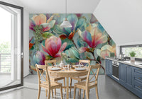 Springtime Magnolia Botanical Wall Mural