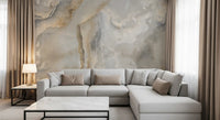 Natural Cream Onyx Stone Texture Wall Mural