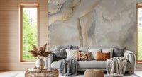Natural Cream Onyx Stone Texture Wall Mural