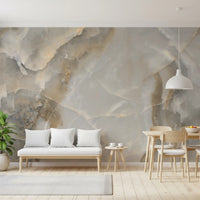 Abstract Neutral Stone Texture Wall Mural