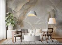 Abstract Neutral Stone Texture Wall Mural