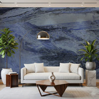 Indigo Veined Slate Wall Mural