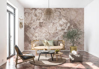 Misty Sage Duck Egg Botanical Floral Wall Mural Wall Mural