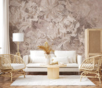 Misty Sage Duck Egg Botanical Floral Wall Mural Wall Mural