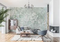 Rich Sage Olive Botanical Floral Wall Mural Wall Mural