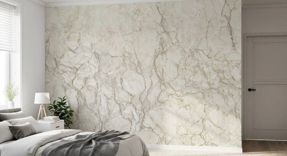 Classic Cream Marble Stone Wall Mural