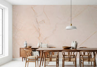 Blush Marble Vein Stone Wall Mural