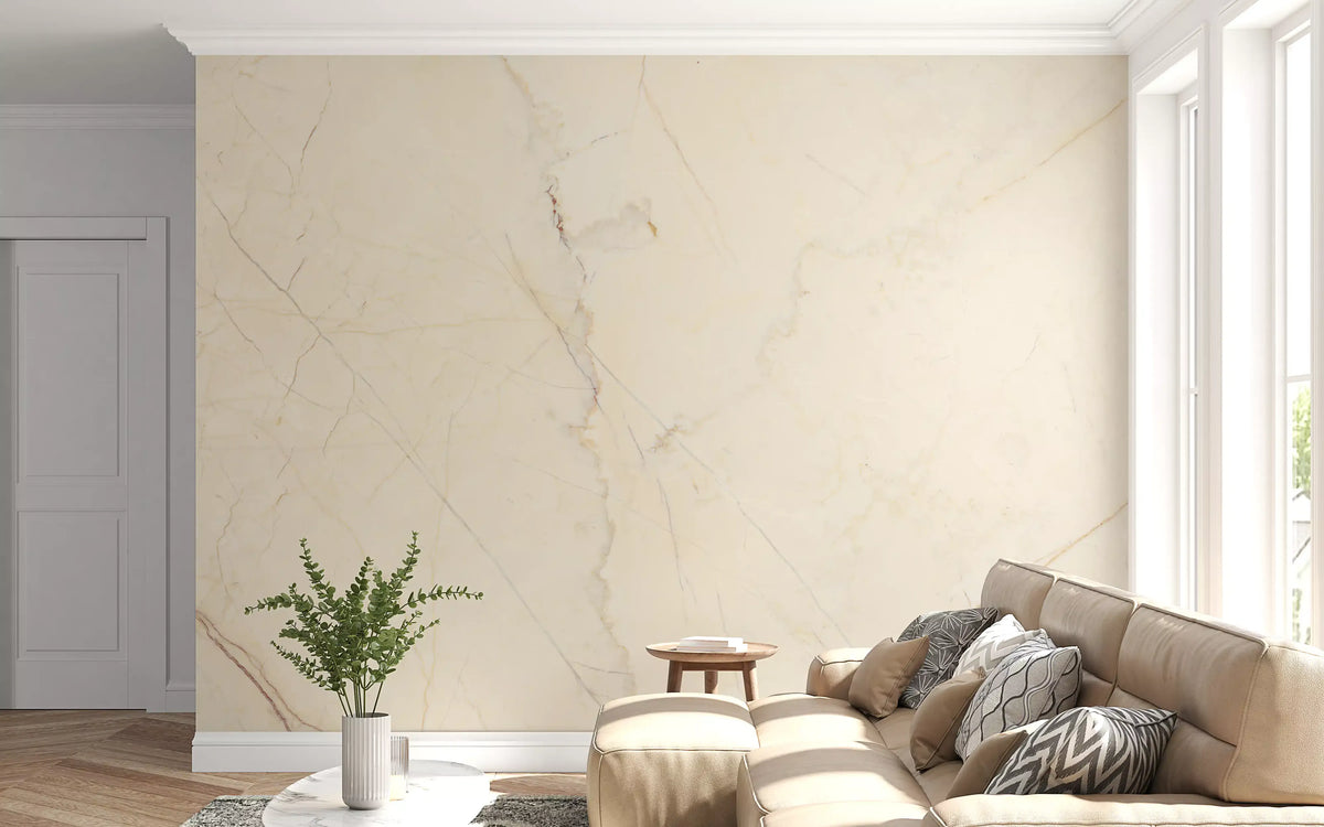 Cream Marble Stone Texture Wall Mural