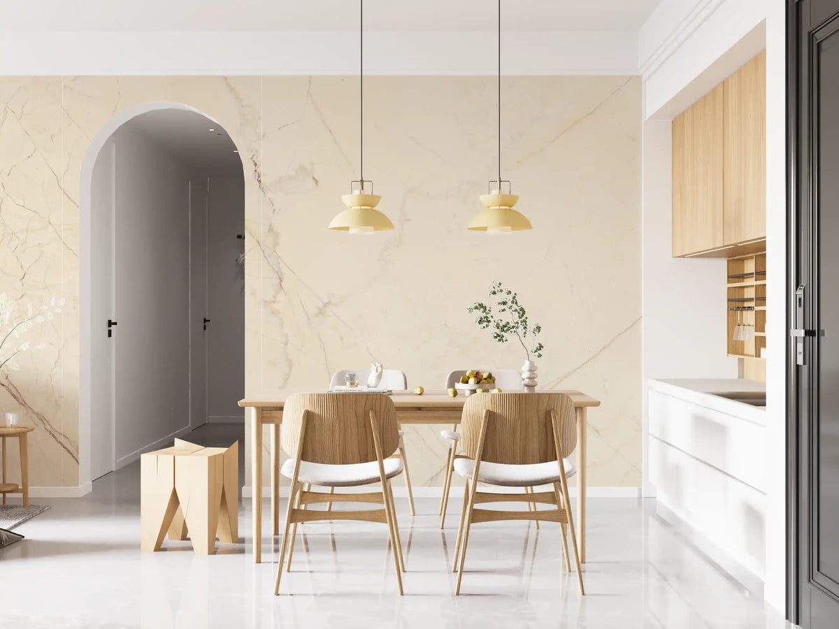 Cream Marble Stone Texture Wall Mural