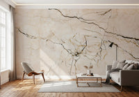 Classic Cream Marble Veins Wall Mural