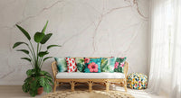 Subtle Rose Veined Marble Wall Mural