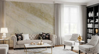 Golden Veined Calacatta Marble Wall Mural