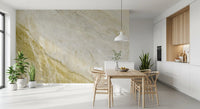 Golden Veined Stone Texture Wall Mural