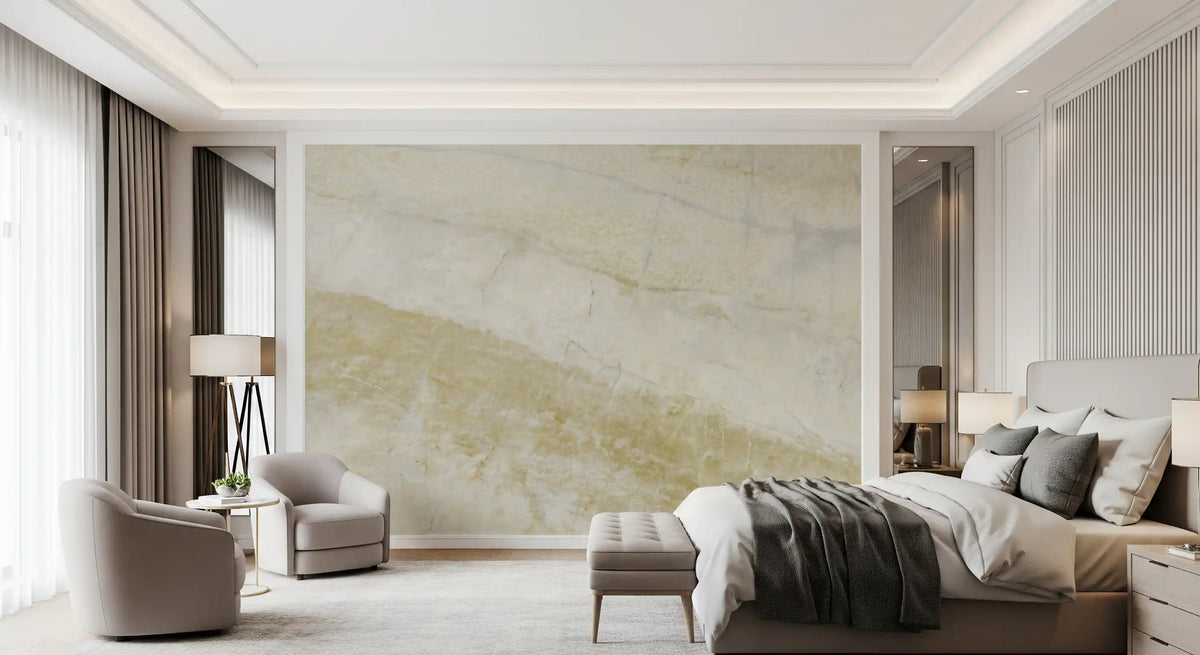 Cream and Sand Marble Veins Wall Mural