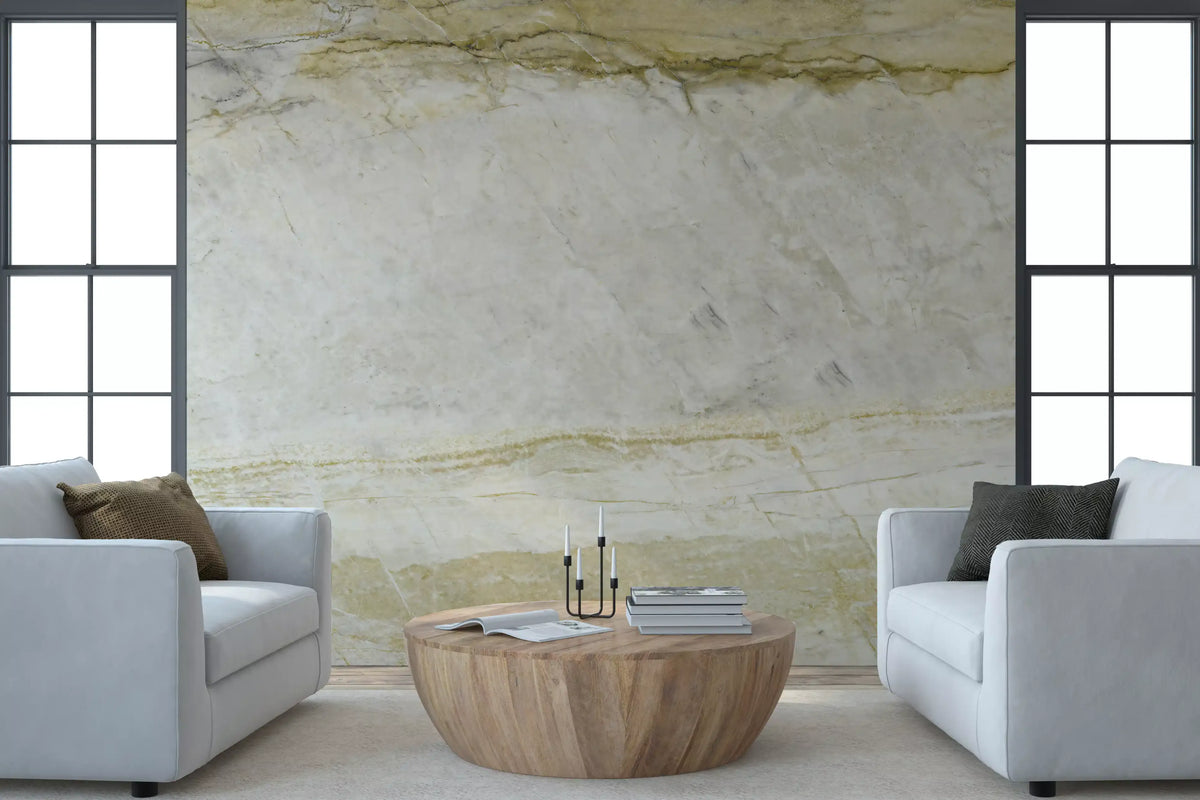 Golden Vein Marble Slab Wall Mural