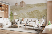 Golden Vein Natural Stone Wall Mural