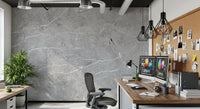 Cool Grey Stone Texture Wall Mural
