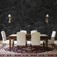 Midnight Slate Veined Marble Wall Mural