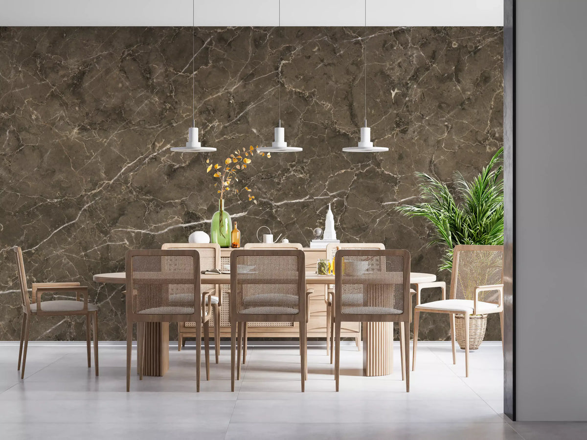 Earth Tone Marble Slab Wall Mural