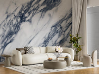 Monochrome Marble Vein Texture Wall Mural