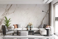 Creamy Italian Marble Slab Wall Mural