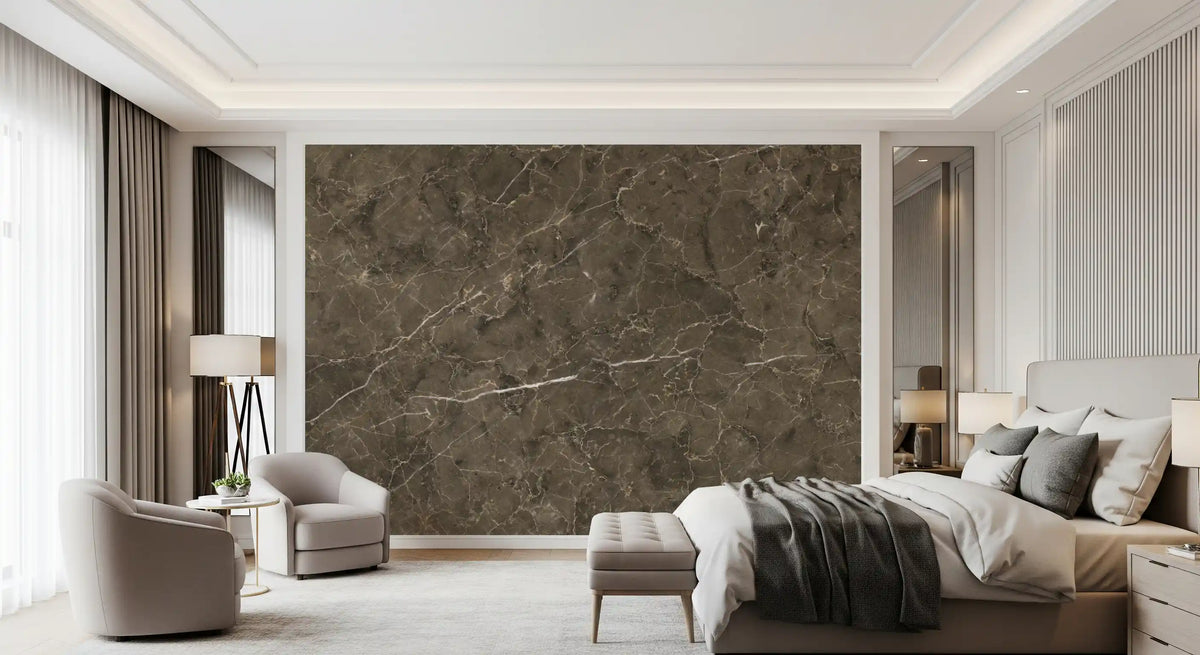Earth Tone Marble Slab Texture Wall Mural