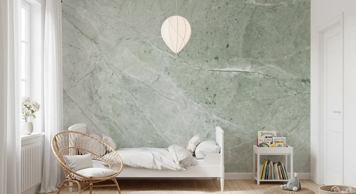 Sage Green Marble Slab Wall Mural
