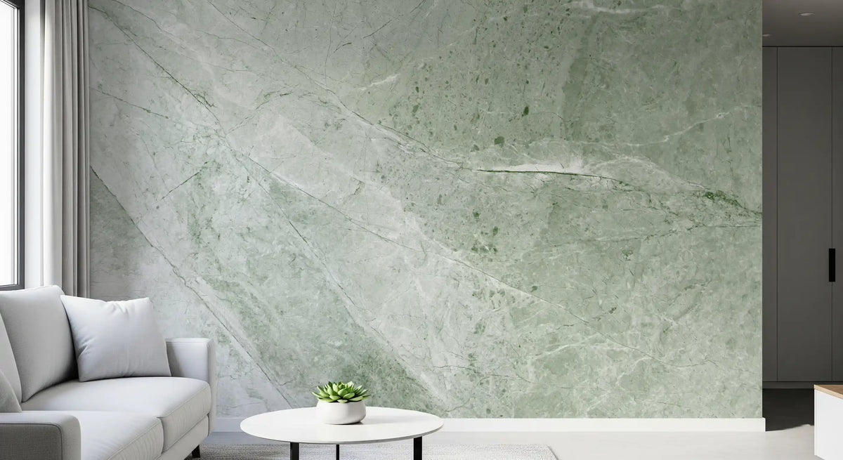 Sage Green Marble Slab Wall Mural