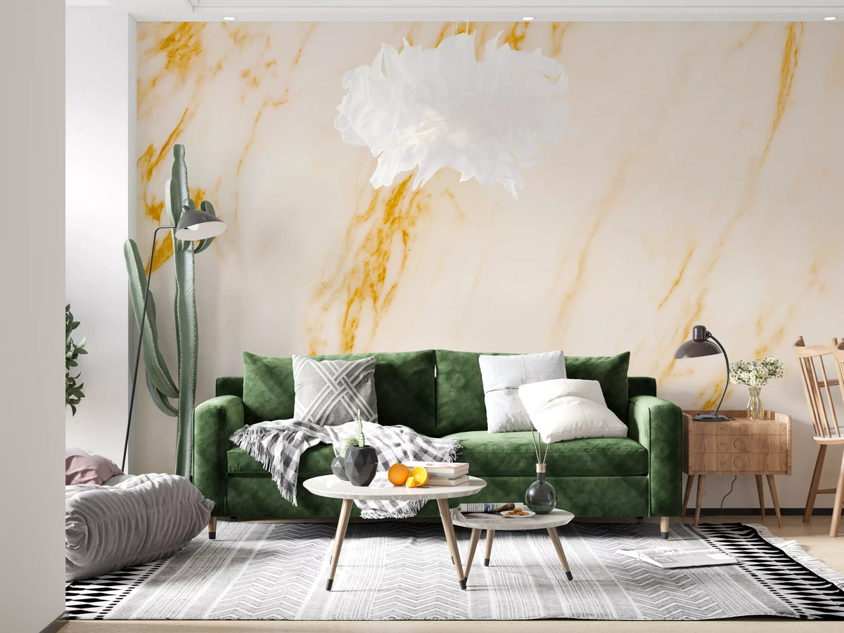 Gilded Vein Marble Wall Mural