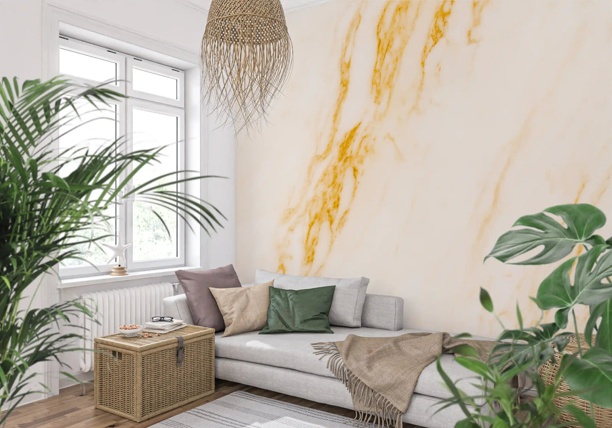 Gilded Vein Marble Wall Mural