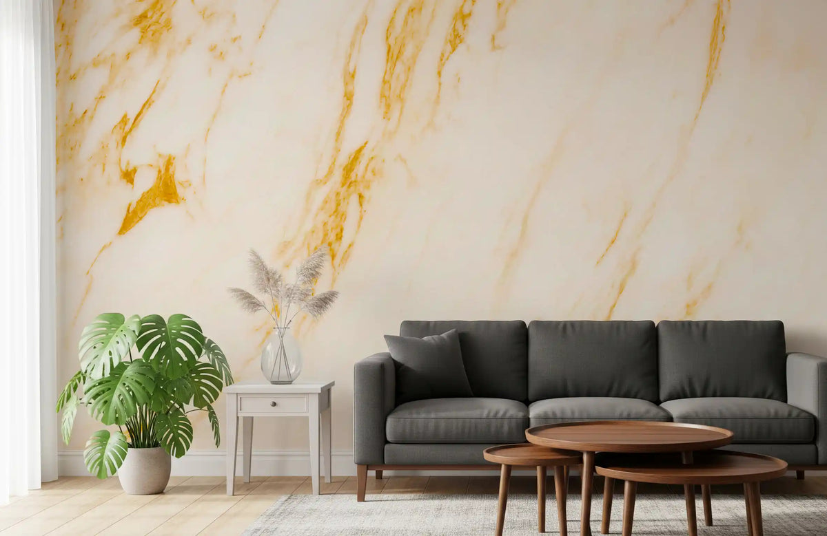 Gilded Vein Marble Wall Mural