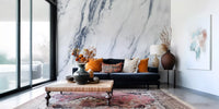 Classic Blue and White Marble Vein Wall Mural