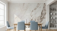 Calacatta White Stone Texture Wall Mural